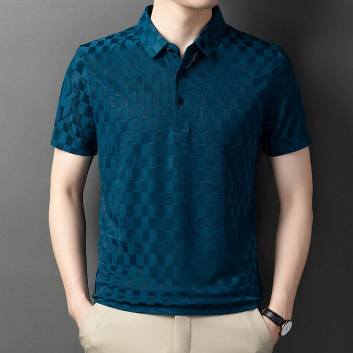 Jax Checkers Jacquard Polo