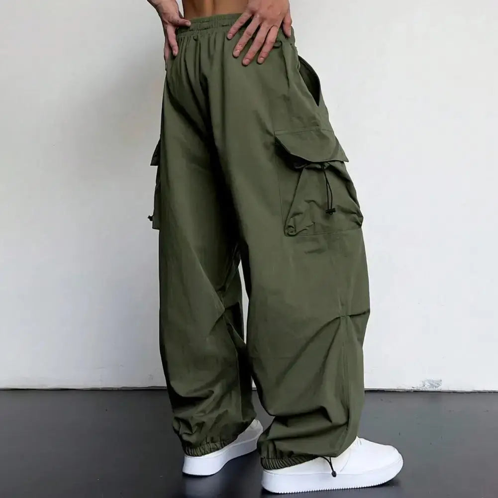 Wide Stride Cargo Joggers