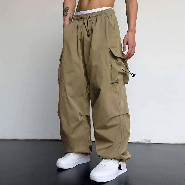 Wide Stride Cargo Joggers