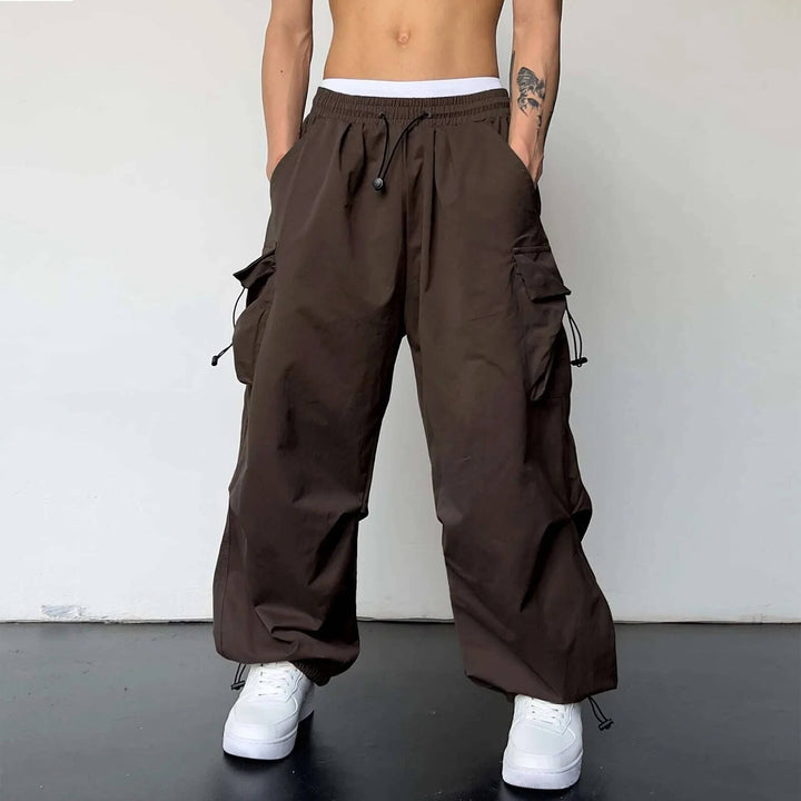 Wide Stride Cargo Joggers