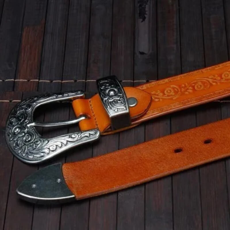 Longhorn Leather Belt