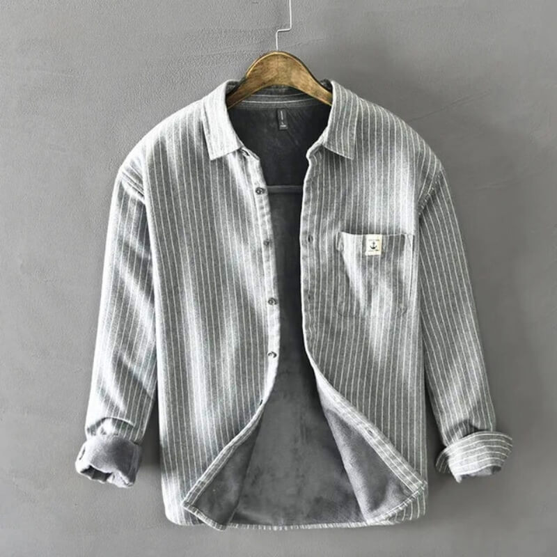 Fleece Lined Casual Men's Shirt