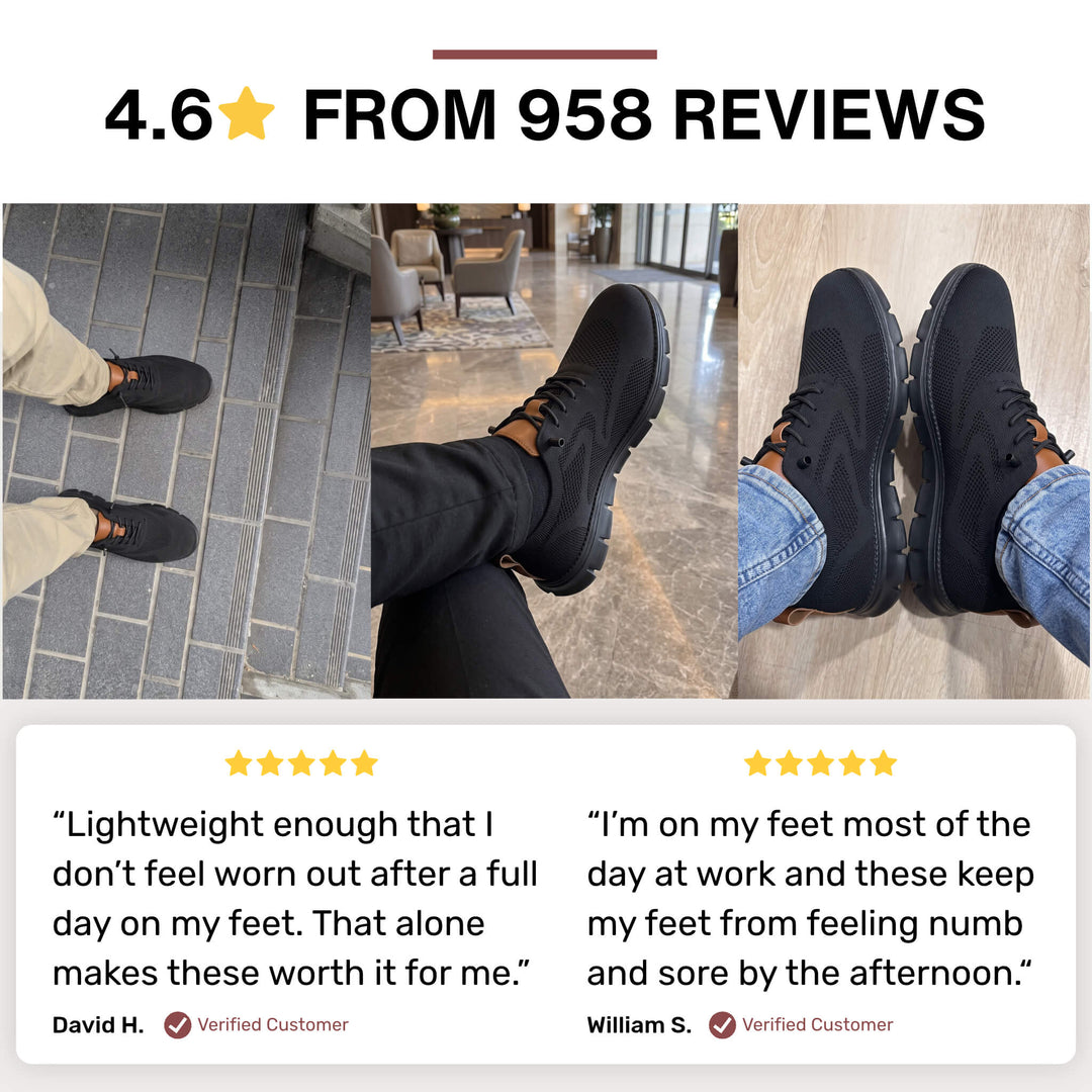Customer photo and reviews of the Midnight Breeze comfort-fit sneakers