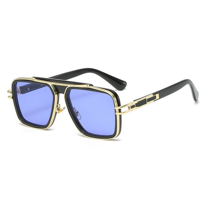 Golden Shine Double-Rim Sunglasses