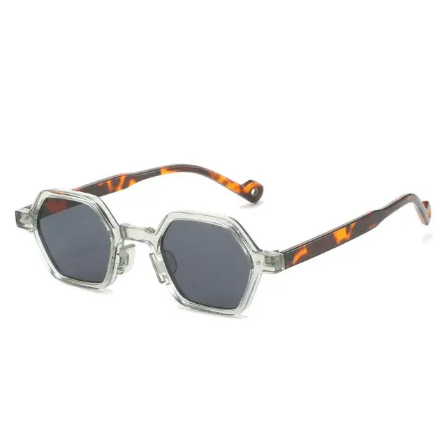 Vibrant Hexagon Retro Sunglasses