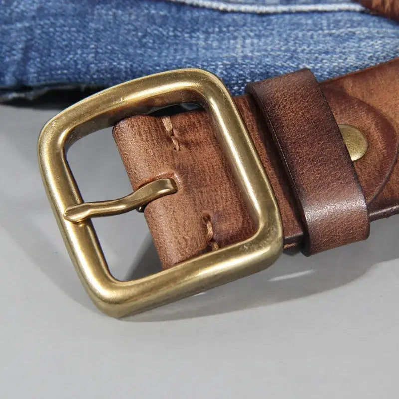 Square Legacy Leather Belt