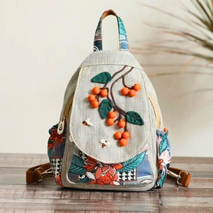 Boho Orange Breeze Backpack