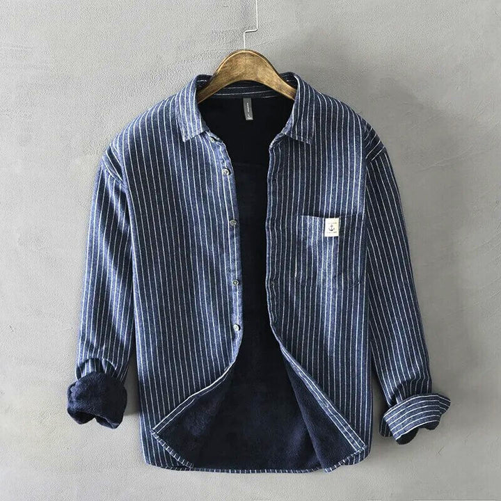 Fleece Lined Casual Men's Shirt