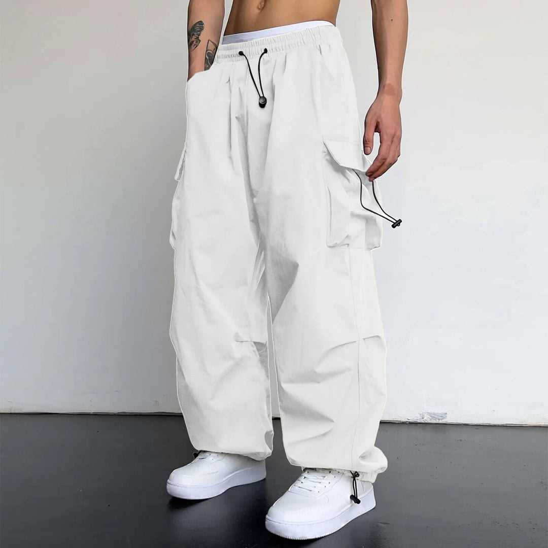 Wide Stride Cargo Joggers