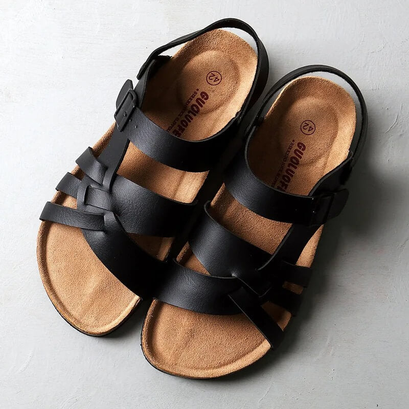 Spartacus Ankle-Strap Sandals