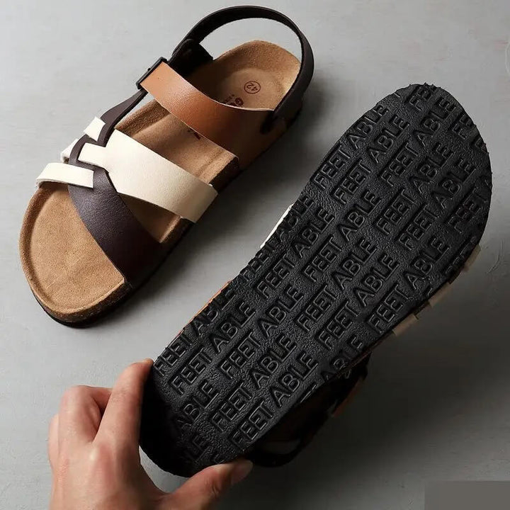 Spartacus Ankle-Strap Sandals