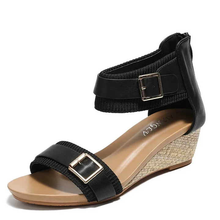 Stella Ankle Strap Platform Wedge Sandal