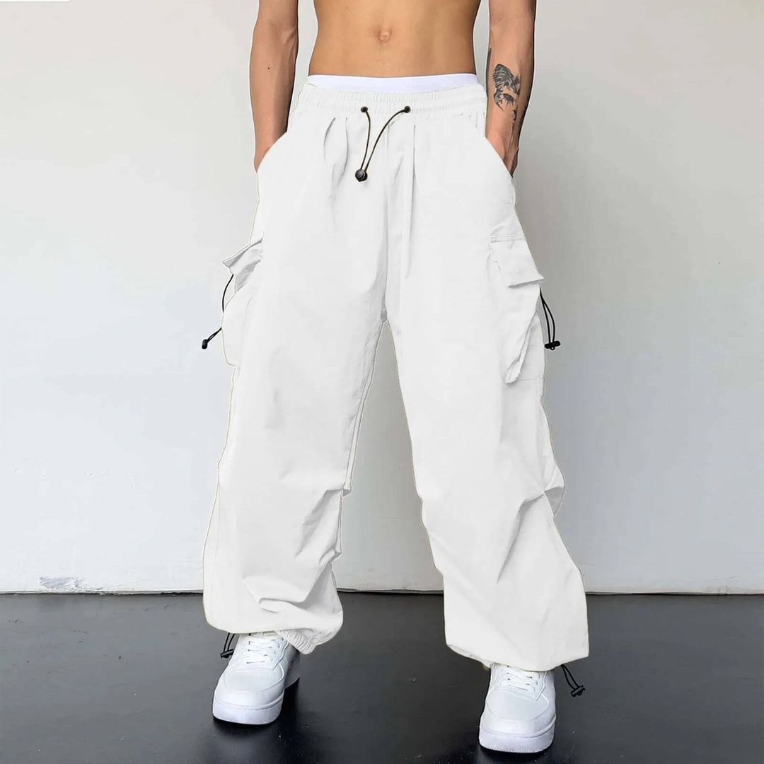 Wide Stride Cargo Joggers