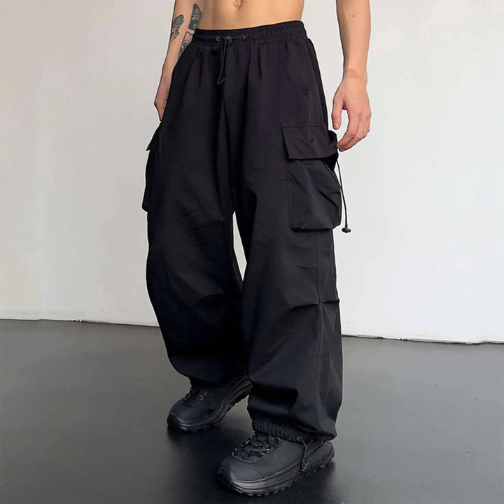 Wide Stride Cargo Joggers