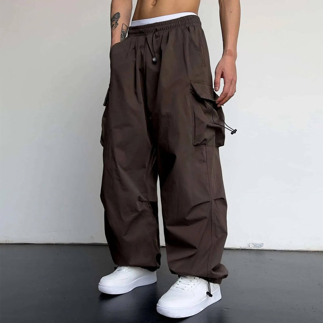 Wide Stride Cargo Joggers