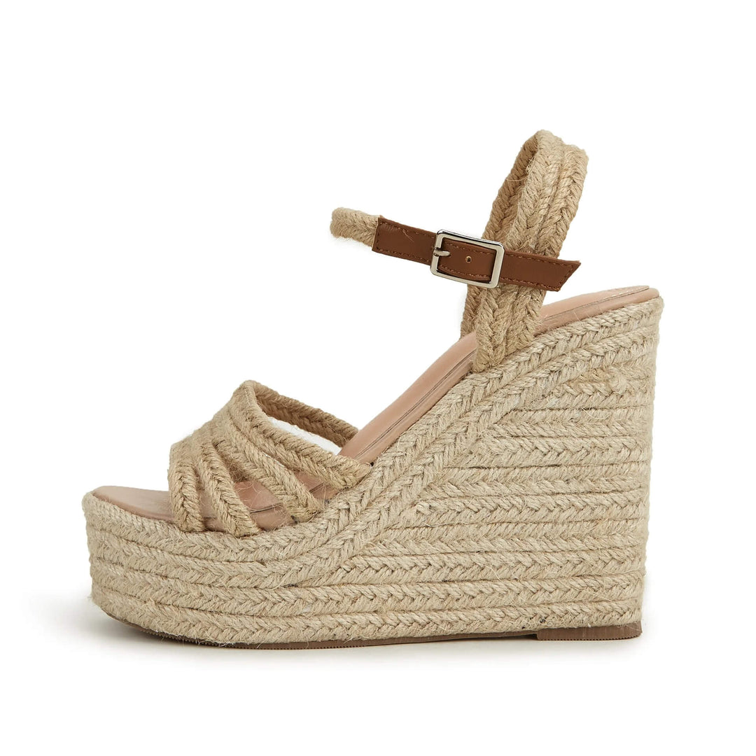 Claire Espadrille Ankle Strap Wedge Sandal